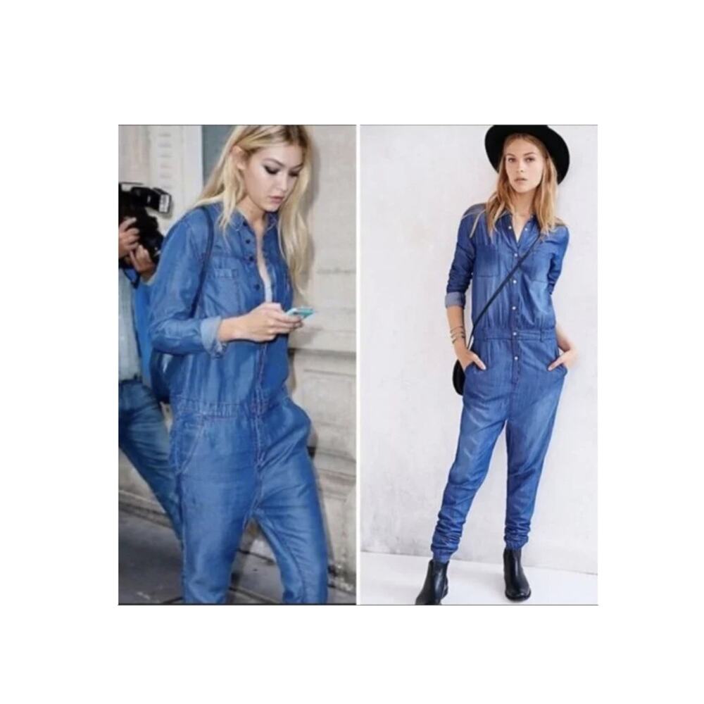 One Teaspoon x Urban Outfitters Denim Utility Jumpsuit XS